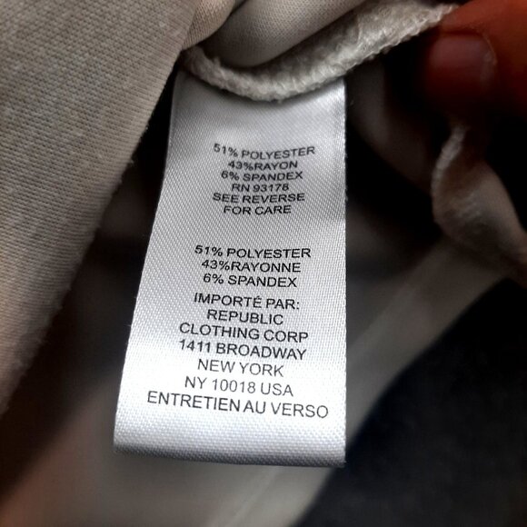 Elie Tahari Womens Short-Sleeve Beige Hoodie Front Pocket Sz medium super soft - Picture 6 of 8